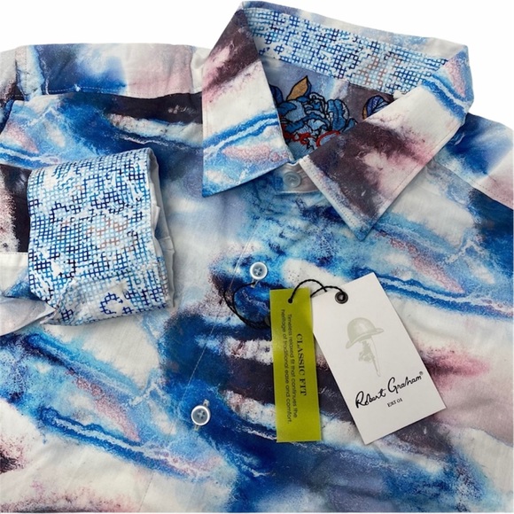 ROBERT GRAHAM Shirt Artesia Flip Cuff Button Down - Picture 13 of 14